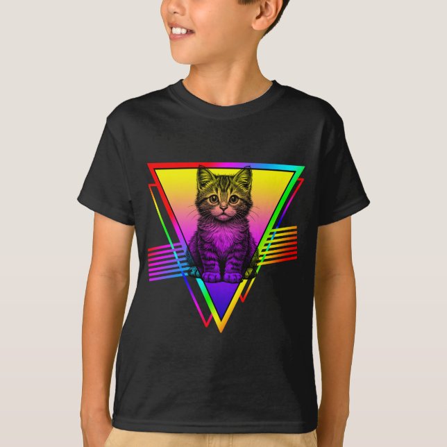 Camiseta Gato Fofo Retrô (Frente)