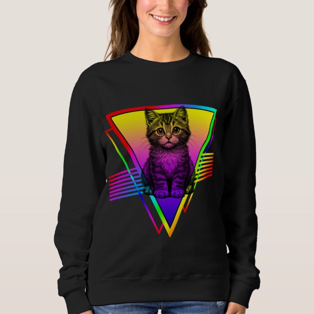 Camiseta Gato Fofo Retro (Frente)
