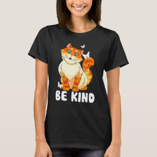 Camiseta Gato Fofo Seja Gentil Anti Bullying Use Unidade La