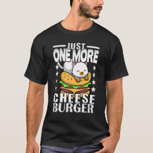 Camiseta Gato Fofo Só Mais Um Cheeseburger