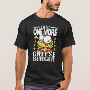 Camiseta Gato Fofo Só Mais Um Cheeseburger