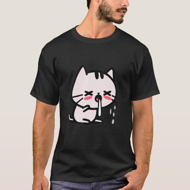 Camiseta Gato Fofo Tossindo (Frente)