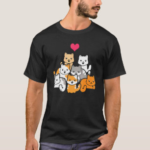 Camiseta Gato Fofo vários gatos fofos