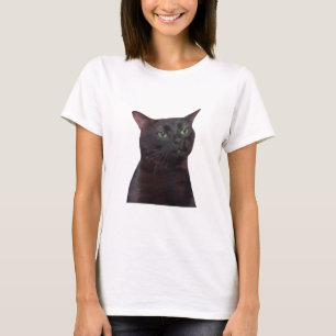 Camiseta Gato Fora Zonado, Gato Negro Fechado Memória