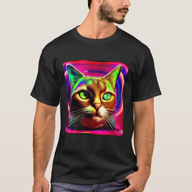 Camiseta Gato  Frase  Sarcasmo Dito Sarcástico 1 (Frente)