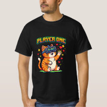 Gato Gamer de VR 8-Bit Player Um