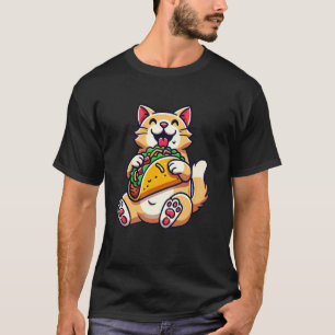Camiseta Gato Gatinho Comendo Taco