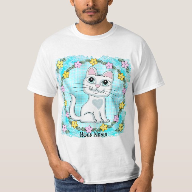 Camiseta Gato Gatinho de Olho Grande (Frente)