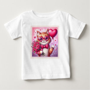 Camiseta Gato/gatinho Dia de os namorados