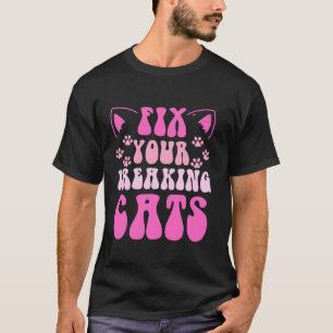 Camiseta Gato gatinho engraçado paga gatos veterinários de