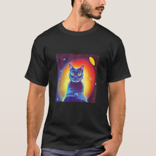 Camiseta Gato Gatinho Gata Ciência Ficção Felino Espaço Sid