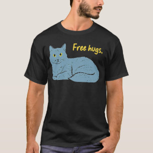 Camiseta Gato Gatinho Gato de Abraços Gratuitos