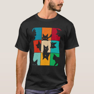 Camiseta Gato Gatinho Meme Vintage Retro Espiando Gato Curi