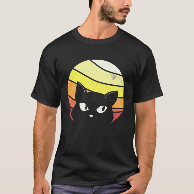 Camiseta Gato Gatinho Retro Vintage (Frente)