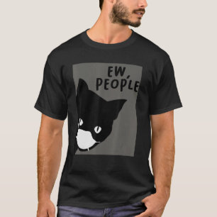 Camiseta Gato Gato Com Máscara De Rosto Pessoas De Ovo Cat