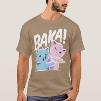 Camiseta Gato Gato De Baka E Anime