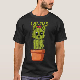 Camiseta Gato Gato-De-Gato-Gato-De-Cactus