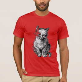 Camiseta Gato-gato-do-mato-rabugento