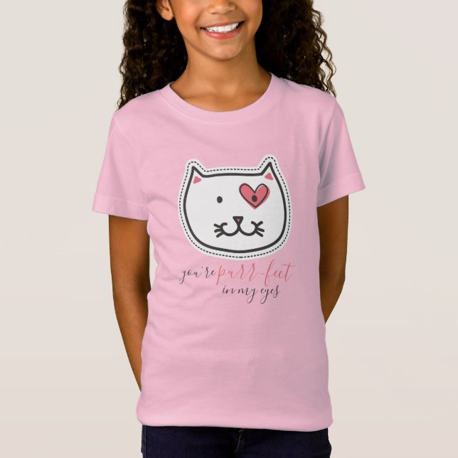 Camiseta Gato Gato Gato Gato Bonito Você é Dia de os namora (Frente)