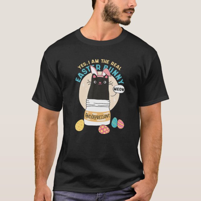 Camiseta Gato Gato-Gato-Gato-Gato-Gato-Antidepressivo Gato- (Frente)