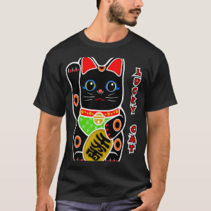 Camiseta Gato Gato Gato Gato Gato Grito Maneki Neko Beckoni