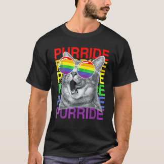 Camiseta Gato Gato Gato Gato-Orgulho gay Mês Sinalizador ar