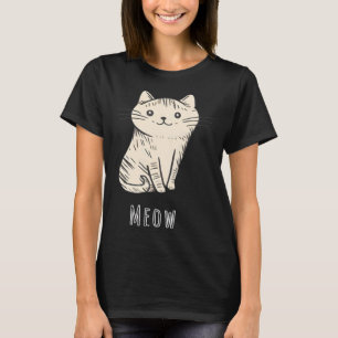 Camiseta Gato Gato Gato Gato para Mulheres e Mulheres, Mãe