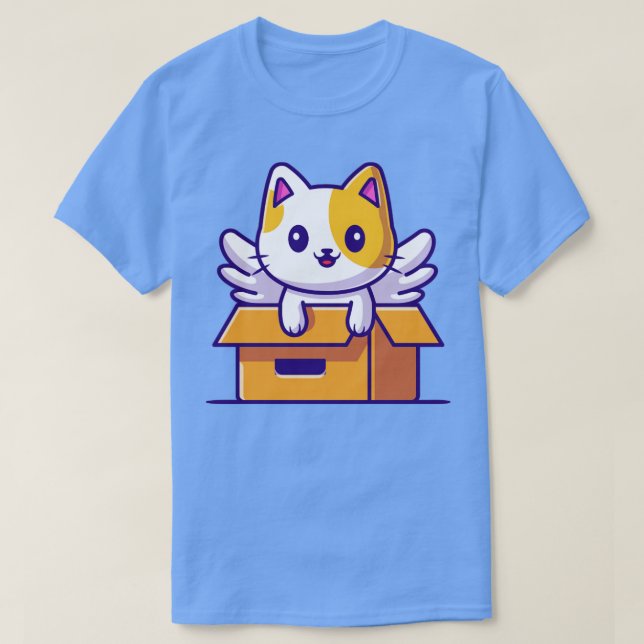 Camiseta Gato Gato Gato Giro Bravo Tocar em Cartoon (Frente do Design)