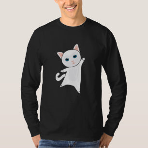 Camiseta Gato Gato Gelado Gato Branco Gatos Gelados Bichinh