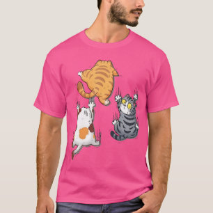 Camiseta Gato Gato Gordo Engraçado Engraçado Sofrendo Gatin