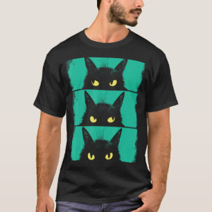 Camiseta Gato, Gato Negro Grumpy, Gato Mãe, Gato Pai 1