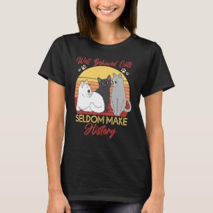 Camiseta Gato Gatos Bem Comportados Gato Fofo