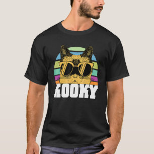 Camiseta Gato   Gatos Gato Maluco Usando Óculos de Sol 1