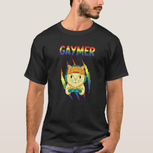 Camiseta Gato Gaymer Orgulho Lgbtq+