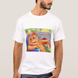Camiseta Gato Gengibre, Louis Wain