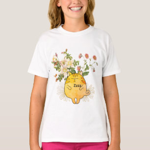 Camiseta Gato Gengibre Sonolento