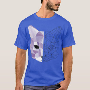 Camiseta Gato geométrico 1