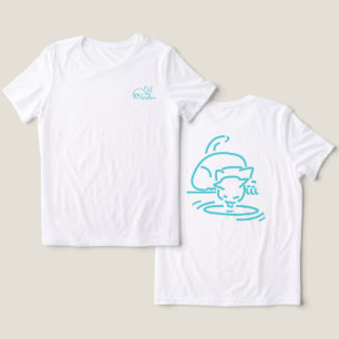 Camiseta Gato Geométrico Abstrato   Construção de Linha Sim