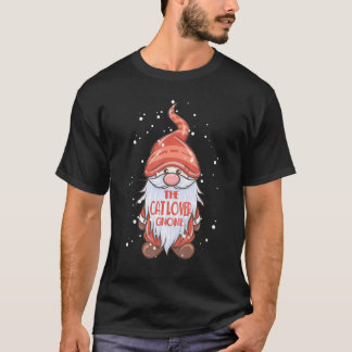 Camiseta Gato Gnome Correspondência Grupo Familiar Festa d