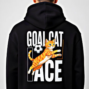 Camiseta Gato Gol Soccer Ás - Presente Fofo para Amantes de