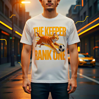 Camiseta Gato Goleiro de Futebol – Presente Divertido e Fof