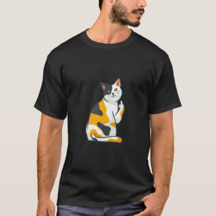 Camiseta Gato Gordo Dedo do Meio