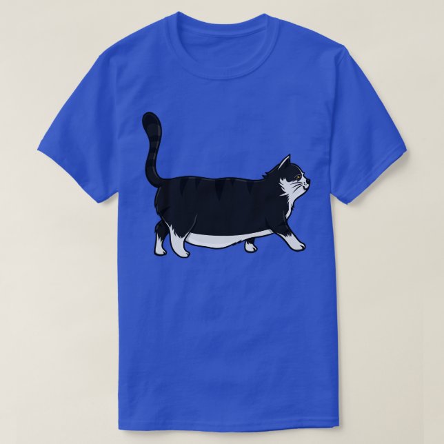 Camiseta Gato gordo engraçado 1 (Frente do Design)