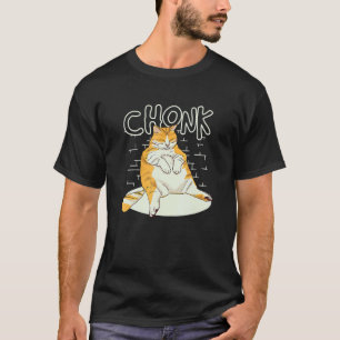 Camiseta Gato Gordo Escala Chonk Meme Chonker Gato