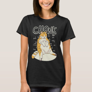 Camiseta Gato Gordo Escala de Pedra Chonky Chubby Kitten Sa