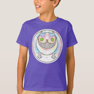 Camiseta Gato Gordo Fundido Gato Cheshire Gata Grin Kids T