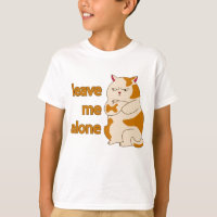 Camiseta Gato Gordo Mal-Humorado Me Deixe Sozinho