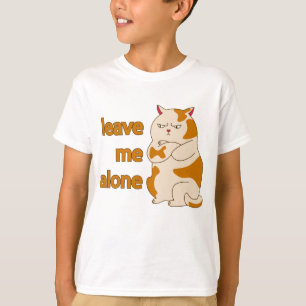 Camiseta Gato Gordo Mal-Humorado Me Deixe Sozinho