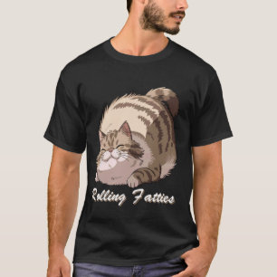 Camiseta Gato Gordo Rolando Meme Gato Preguiçoso Fofura Hum