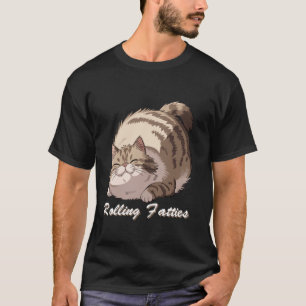 Camiseta Gato Gordo Rolante Meme de Furry Gatinho Preguiços